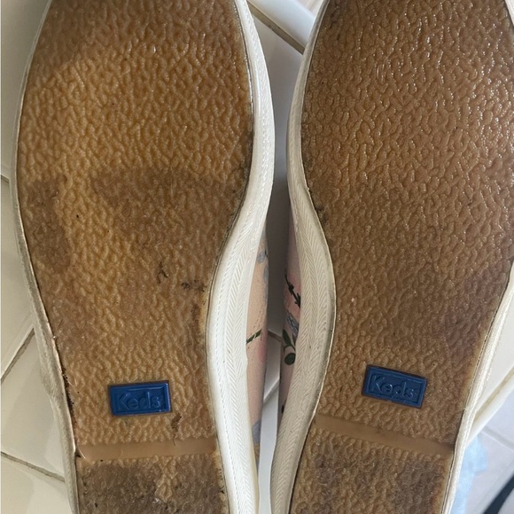 Keds Pink Floral Canvas Lace-Up Sneakers - Picture 4 of 4